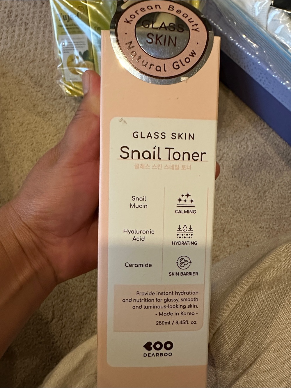 Glass Skin Snail Toner & Serum Set - Pink